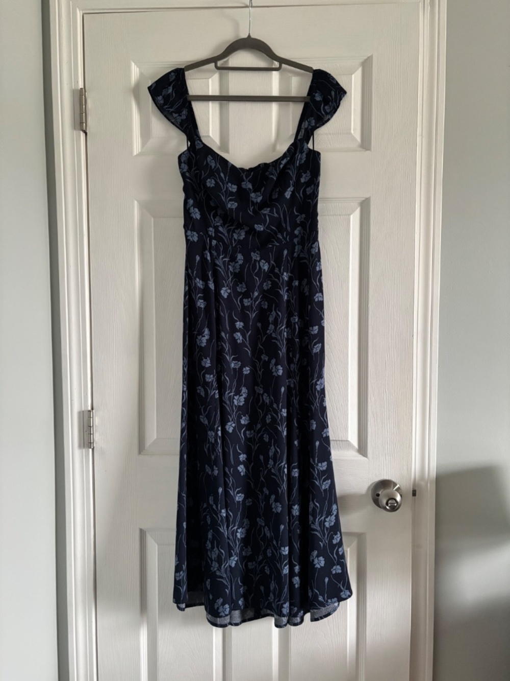 Reformation Bryson Dress Blue - Size 6 - Picture 2 of 6